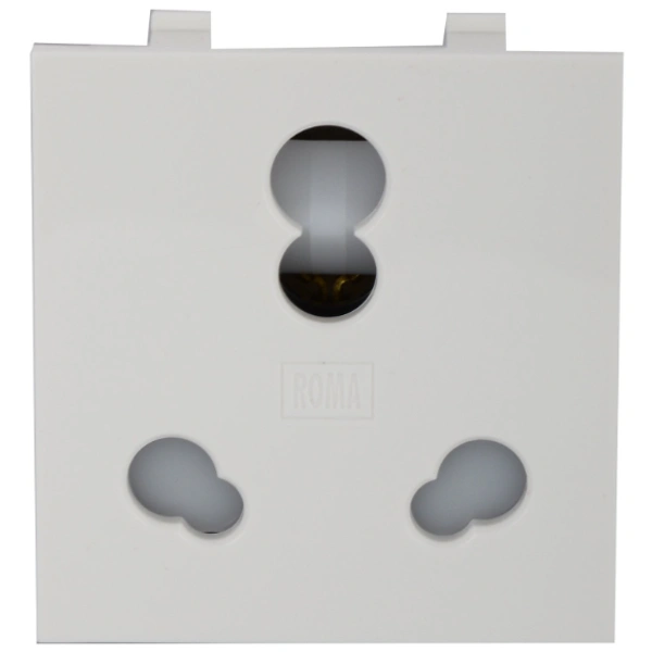 Anchor Roma Twin Socket Heavy Duty 30828, White, 10/20 amp 240V - 10/20 A, White, 1 Year 